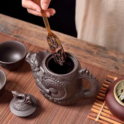 Фото: Керамический набор для чайной церемонии DragonSpirit , на 4 персоны-3 Керамический набор для чайной церемонии DragonSpirit , на 4 персоны-3