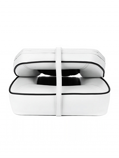 Складное сидение для лодки Marine Seat, черно-белое, 41 см-2